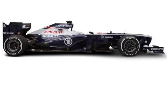 Oldalról az FW35 (Fotó: Williams F1)