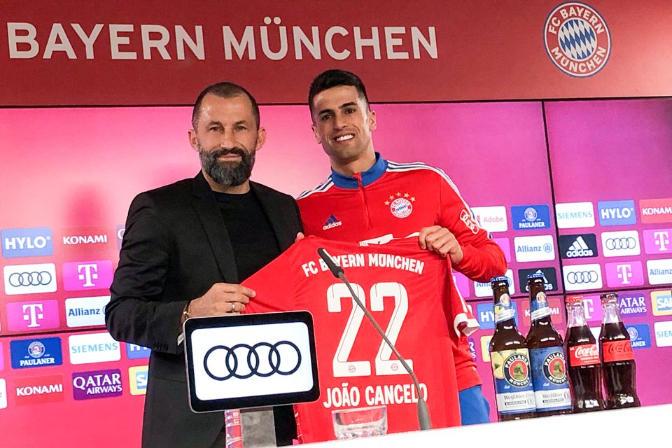 A piaci értékét tekintve hetvenmillió euróra taksált Joao Cancelo Manchesterből Münchenbe került kölcsönbe (FOTÓ: AFP)