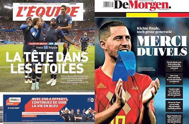 Egy fej – és Franciaország – a csillagok között; Belgium a kisdöntőt is köszöni a nagy generációnak