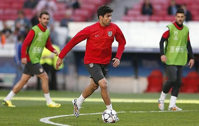 Diego Costa már sprintelt az edzésen (Fotó: Reuters)