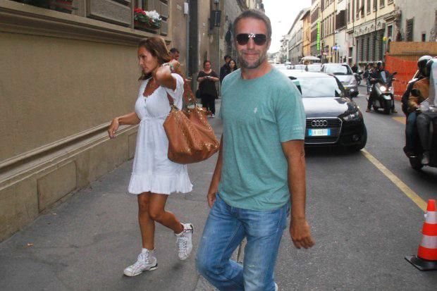 Batistuta közvetlen volt, a felesége inkább menekült volna (forrás: corrierefiorentino.it)