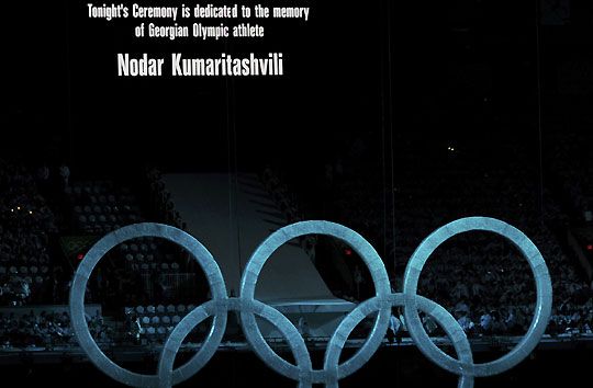 Vanvouver Nodar Kumaritasvili emlékének ajánlotta a megnyitó ünnepséget (fotó: Reuters)