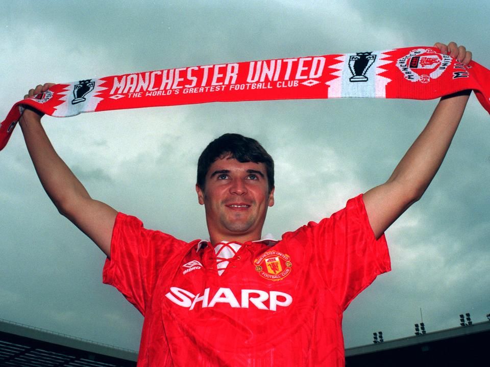 Roy Keane brit rekordot jelentő 3.75 millió fontot ért a Man. Unitednek 1993-ban (Fotó: Getty Images)