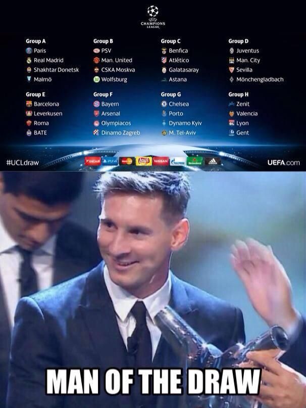 Váratlan díj: Messi a húzást is megnyerte! Sőt, ő lett a hazaút legjobbja is! (Fotó: Twitter)