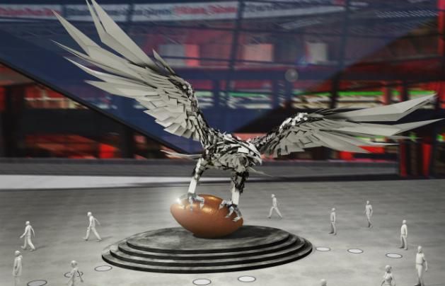 A Falcons-szobor terve (Fotó: vox-cdn.com)