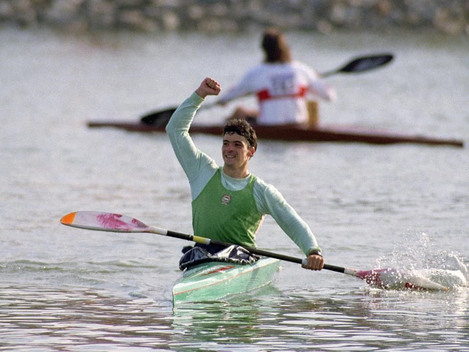 Gyulay Zsolt egyesben és négyesben is olimpiai bajnok lett 1988-ban Szöulban (Fotó: MTI)