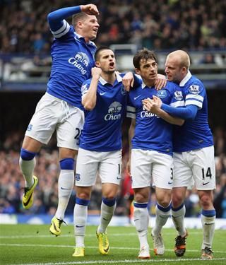 ...a rivális Evertonnál is rendre ünnepelhetnek (Fotó: Action Images)
