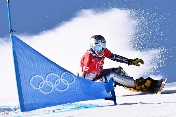 Ester Ledecká útban a címvédés és a harmadik olimpiai aranyérme felé (Fotó: AFP)