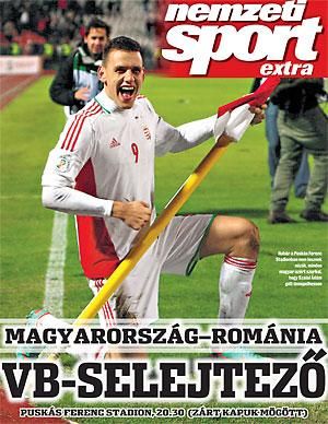 A Nemzeti Sport pénteki számához 16 oldalas melléklet 
jár a magyar–román világbajnoki selejtező felvezetéseként