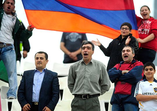Az örmény szurkolók csalódottan térhetnek haza (Fotó: Szabó Miklós)