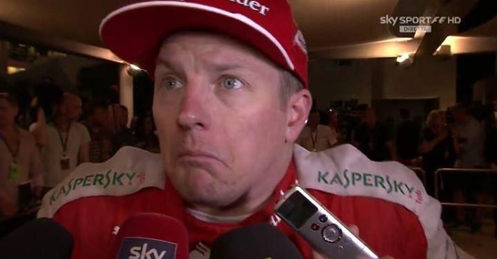 Az ezerarcú Räikkönen (Fotó: Twitter)