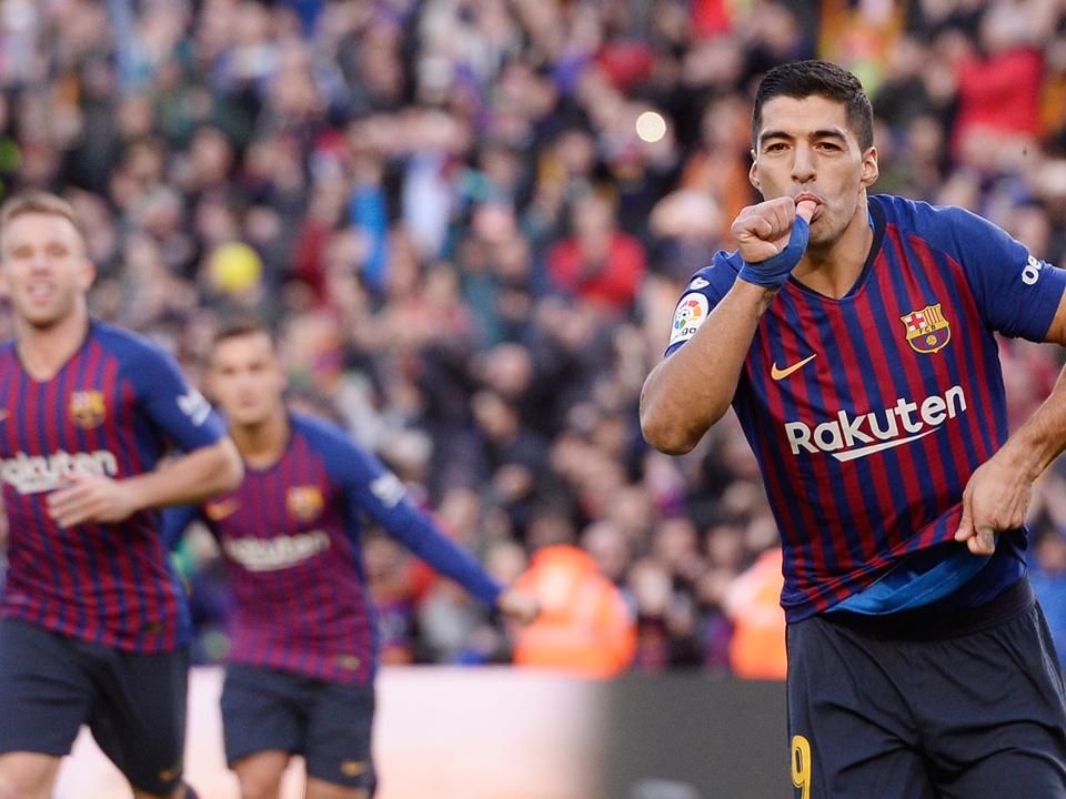 Suárez három góljával a mérkőzés hőse lett (Fotó: AFP)