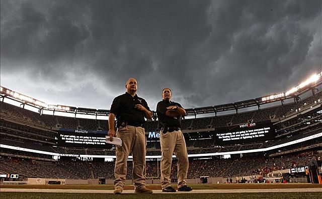 Sandy elvonult, a Giants stadionja készen áll (Fotók: Reuters)