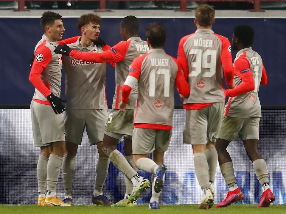 Berisha góljával megszerezte a vezetést a Salzburg (Fotó: AFP)