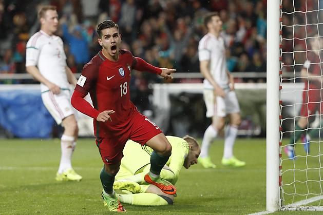 André Silva örül az első portugál gólnak (Fotó: Szabó Miklós)