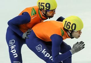 A holland Niels Kerstholt (balra) és Sjinkie Knegt váltja egymást