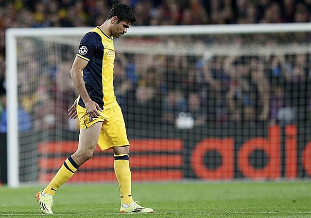 Diego Costa ott van az Atlético Madrid Barcelona ellen készülő keretében (Fotó: Reuters)