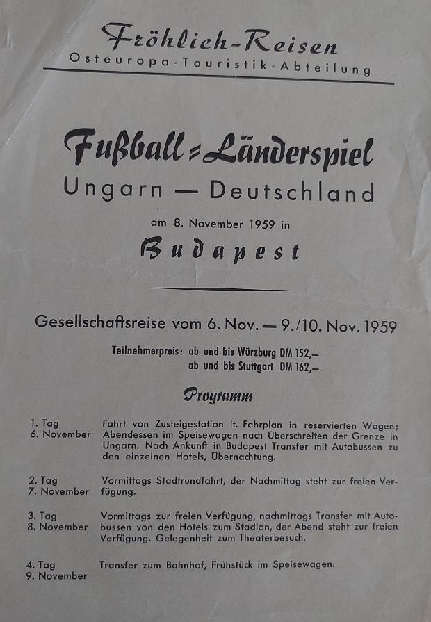 A Reisebüro Fröhlich négynapos programja
