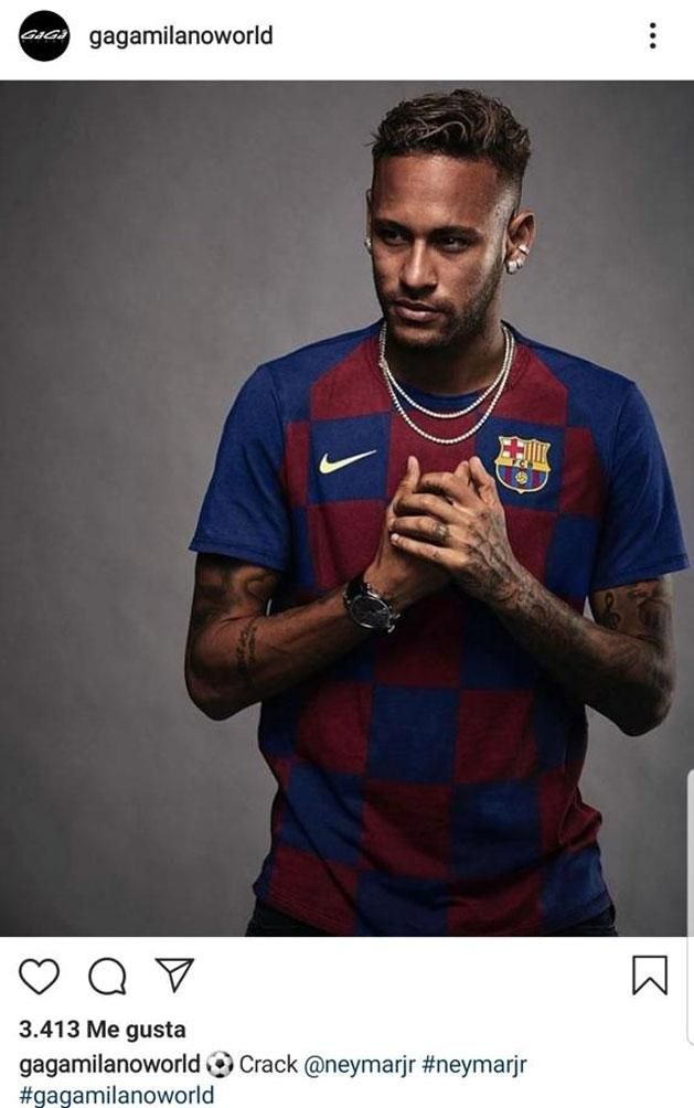 Neymar a Barca mezében – egyelőre(?) még csak a Photoshop segítségével