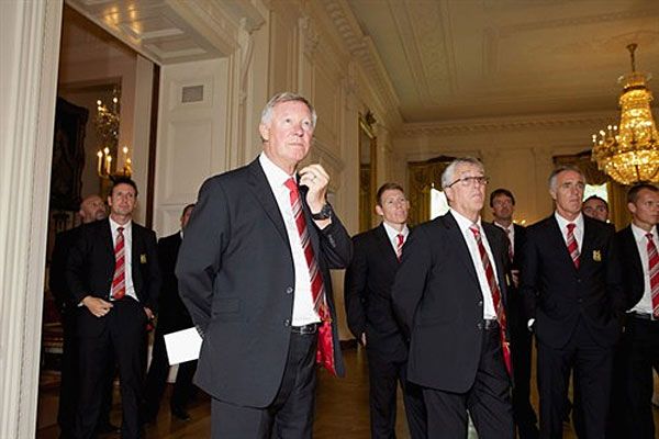 Sir Alex ugyan járt már korábban a Fehér Házban, de most is le volt nyűgözve (Fotó: Manutd.com)