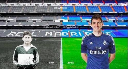 Iker Casillas, Real Madrid: 1990-ben és 2015-ben
