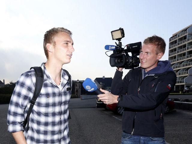 Jasper Cillessen az Ajax és a holland válogatott cserekapusaként érkezett Noordwijkbe (Forrás: www.vi.nl)