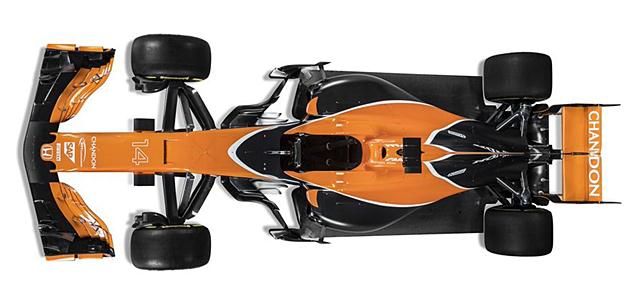 A McLaren-Honda felülnézetben