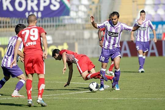 Az Újpest először szerzett vezetést a szezonban, de győzni ezúttal sem tudott (Fotó: Veres Viktor)