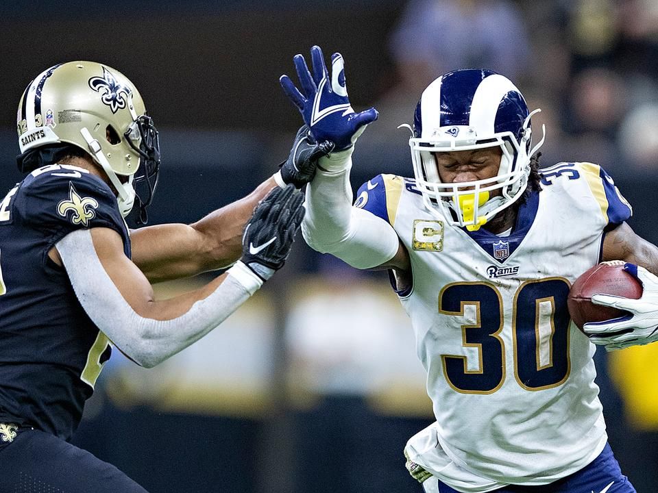 A Rams az alapszakaszban még nem bírt a Saintscel – a konferenciadöntőben azonban visszavágott ellenfelének (Fotó: Getty Images)