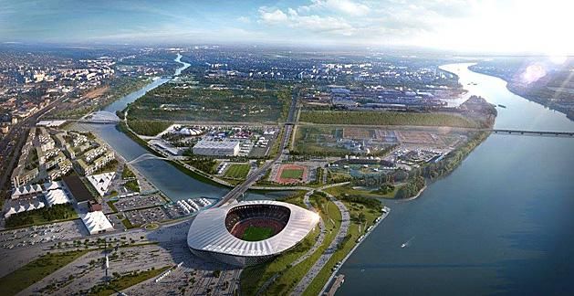 Az olimpiai park és az atlétikai stadion látványterve