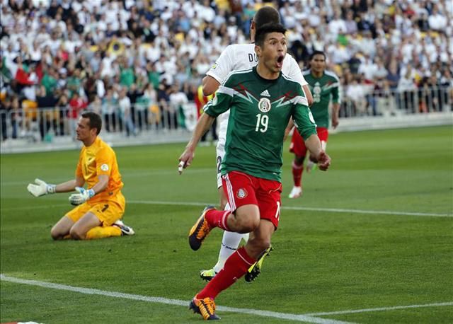 A mexikóiak már a 400. selejtezős góljukat is megünnepelhették (Fotó: Reuters)