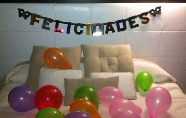 Születésnapi díszlet Ramoséknál (forrás: Sergio Ramos twitteroldala)