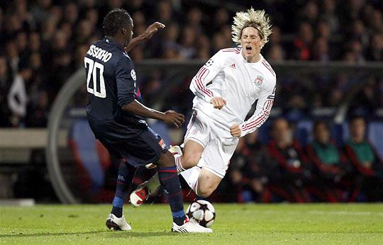 Torres a Lyon ellen szenvedett sérülést (Fotó: Action Images)