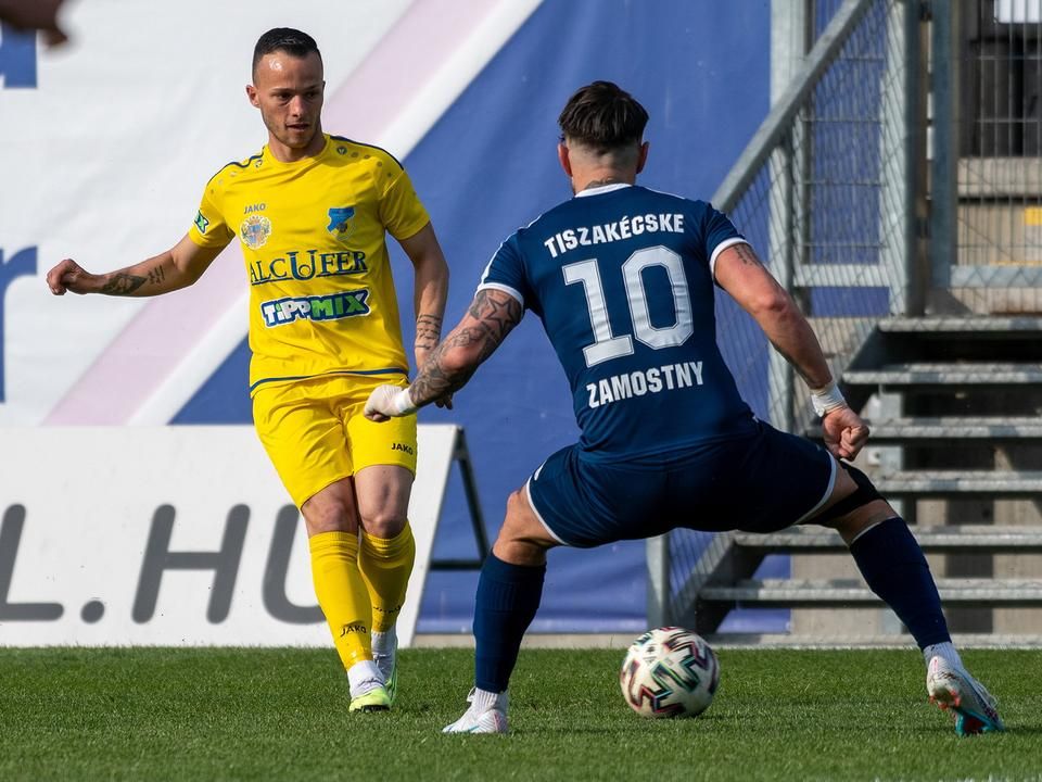 Három nyeretlen mérkőzés után Medgyes Zoltánék hazai pályán a Tiszakécske ellen győzelmet arattak (Fotó: Fehér Ádám/Gyirmót FC Győr)