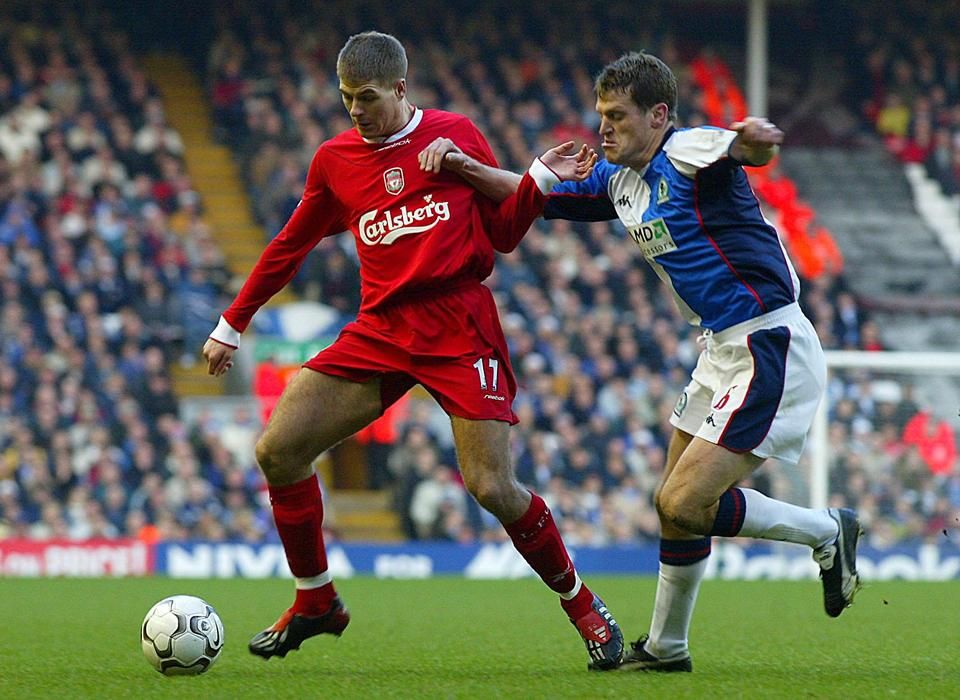A Blackburn örökké emlékezetes ellenfél lesz Gerrard számára: 1998-ban ellenük mutatkozott be (Fotó: Getty Images)