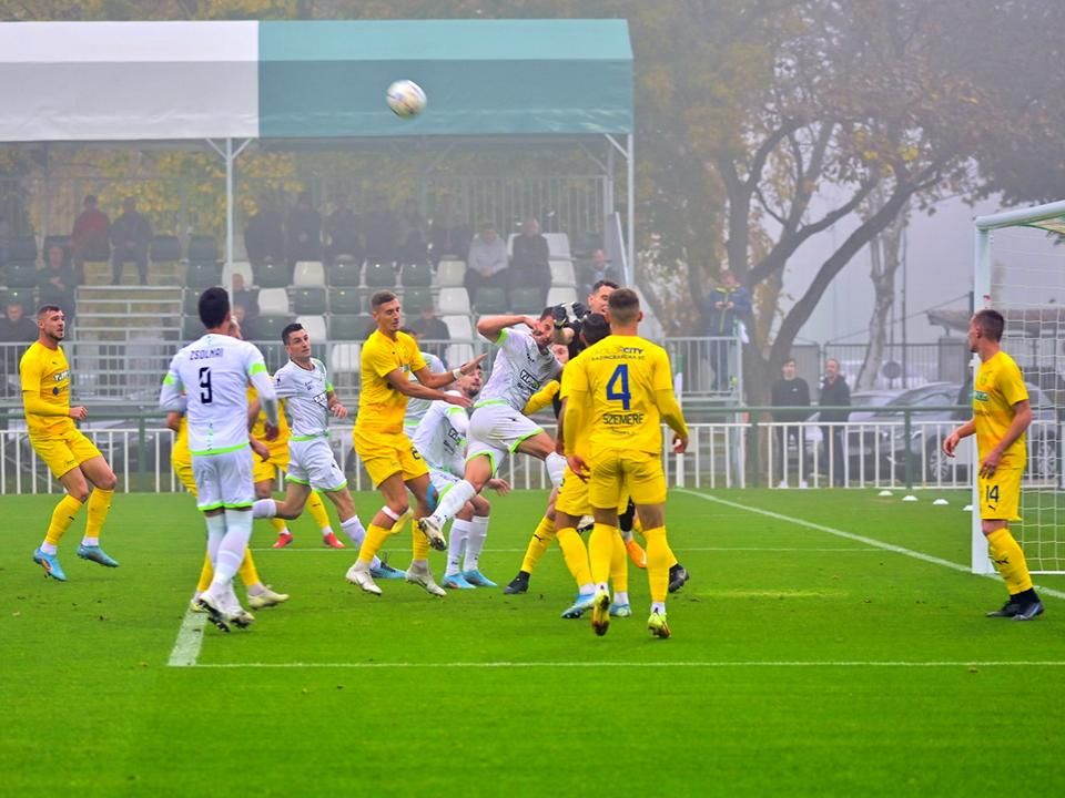 A Kazincbarcika 86 percig tudta megőrizni kapuját a góltól (Fotó: Gyarmati László/Veszprémi Napló)