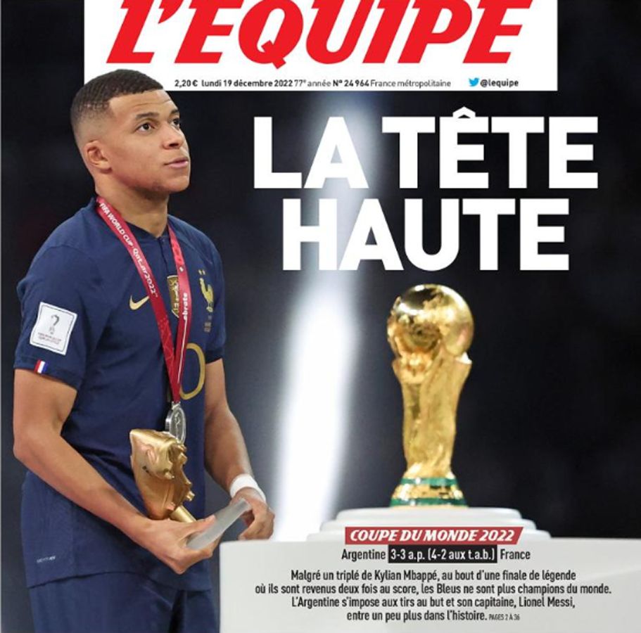 A L'Équipe címlapja