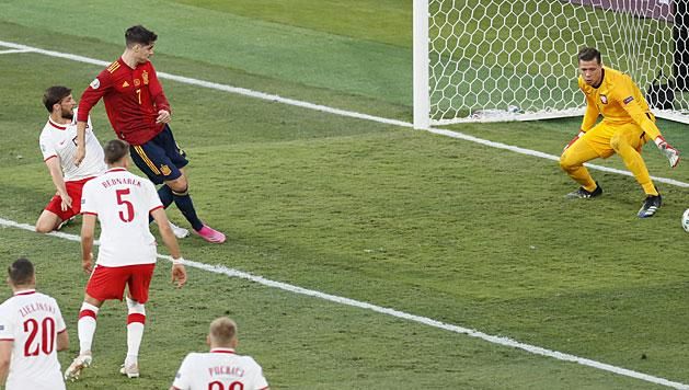 Morata gólja (Fotó: AFP)