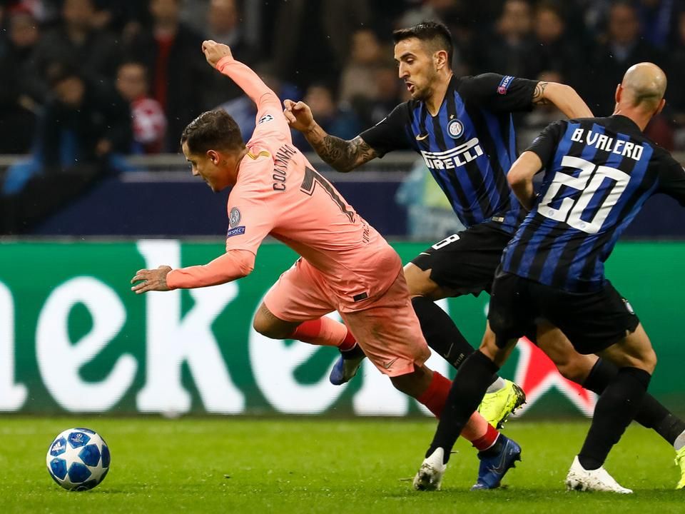 Az Inter és a Barcelona újra találkozik, de Coutinhónak már másutt lesz jelenése (Fotó: AFP)