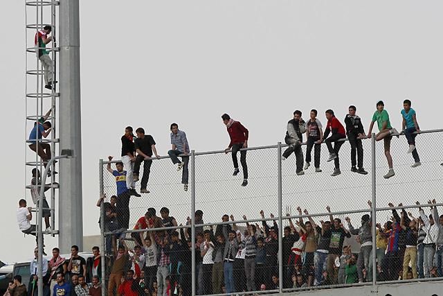 A jordániai szurkolók kíváncsiak voltak a mérkőzésre