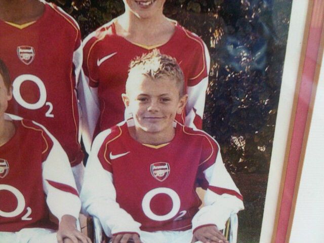 A 11 éves Wilshere (Fotó: Twitter)