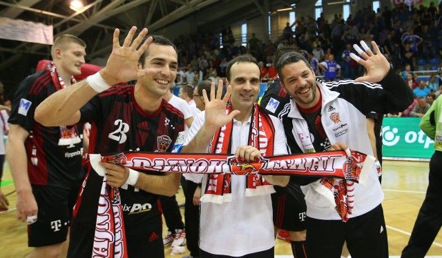 Háromszor öt magyar bajnoki cím (balról): Cristian Ugalde, Xavier Sabaté és Chema Rodriguez (Fotó: Török Attila)