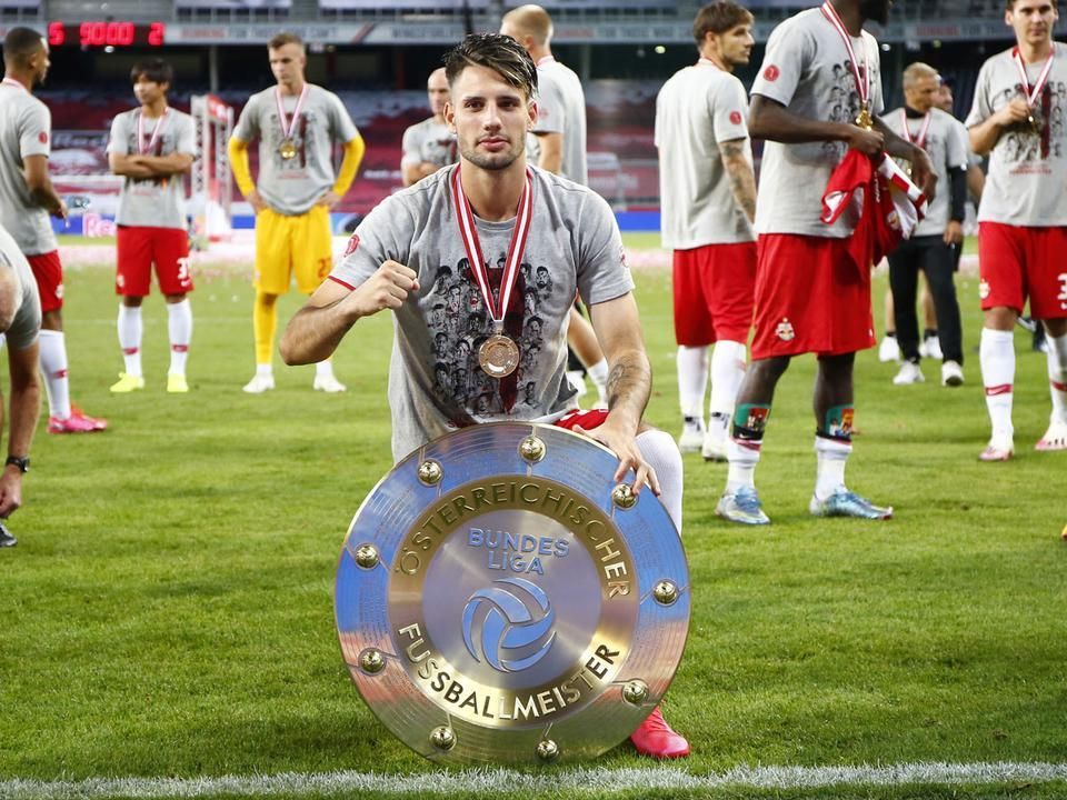 Szoboszlai Dominikot választották meg az idény legjobbjának az osztrák Bundesligában (Fotó: Getty Images)
