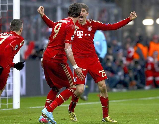 Müller (szemből) gólja még sokat érhet a bajoroknak