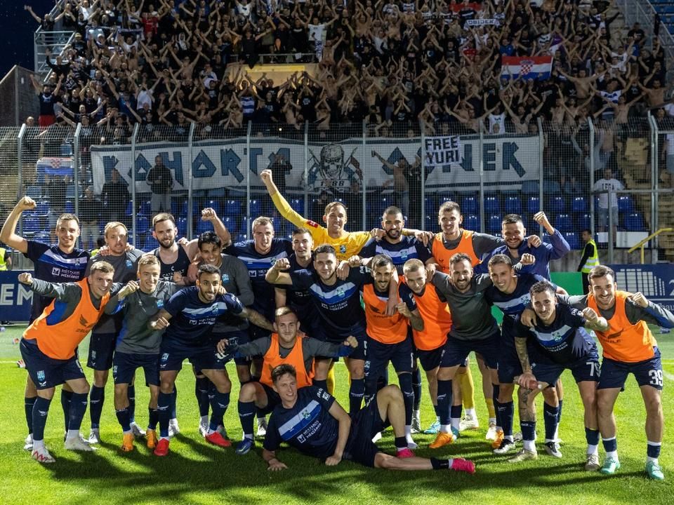 Nagy volt az öröm: az eszékiek kettős győzelemmel búcsúztatták a Magyar Kupa-győztes ZTE FC-t (Fotó: Árvai Károly)