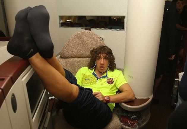 Puyol is tud rendesen viselkedni, ha egy kedves hölgy kéri majd erre (Forrás: sports.yahoo.com)