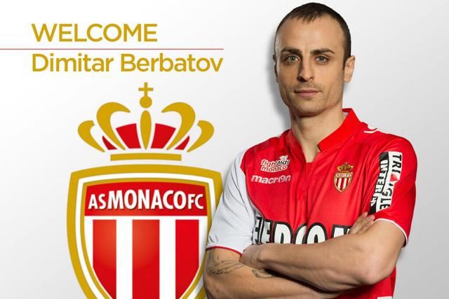 Dimitar Berbatov már a Monaco mezében (Fotó: AS Monaco)