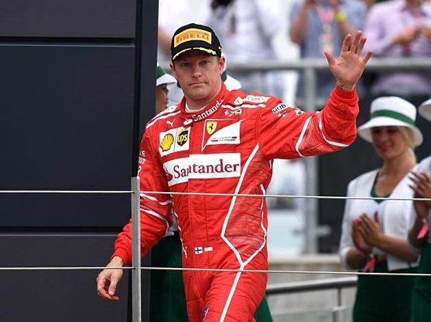 Kimi Räikkönen végül csak dobogóra állt (Fotó: AFP)