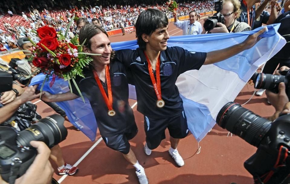 Messi és Agüero: előbb U20-as vb-t, majd olimpiát nyertek együtt (Fotó: AFP)