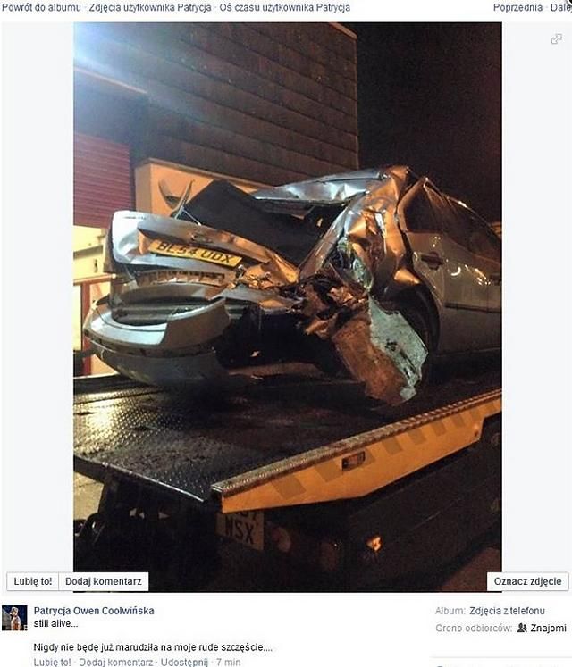 Az autó összetört, utasai szerencsére nem